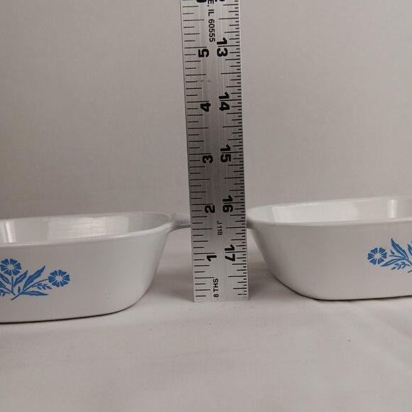 2 Corning Ware P-41-B Blue Cornflower Petite Dishes 1 3/4 Cup - Picture 7 of 8